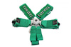 Racing seat belts 6p 3" Green Takata Replica harness