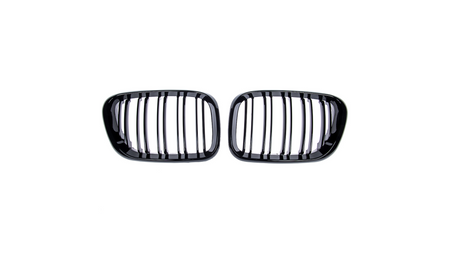 Grill BMW X5 E53 podwójne żeberka Gloss Black
