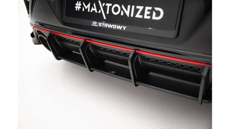 Diffuser Hyundai Veloster N Mk2 Rear Street Pro Red