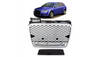 Grill Audi A4 B7 Silver & Gloss Black