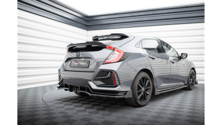 Splitter Honda Civic X Facelift Sport Rear Central with Diffuser + Flaps