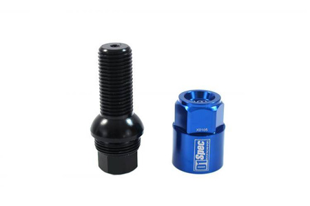 Racing bolts D1Spec Heptagon 2in1 M14x1,5 33mm Ball Blue