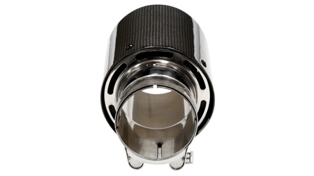 Końcówka tłumika 114mm wejście 67mm Carbon Gloss