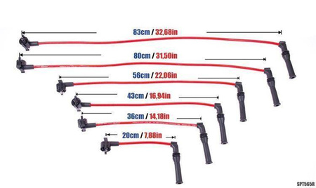 Przewody zapłonowe PowerTEC FORD SCORPIO I II 2.9L V6 COSWORTH 91-98 Niebieskie