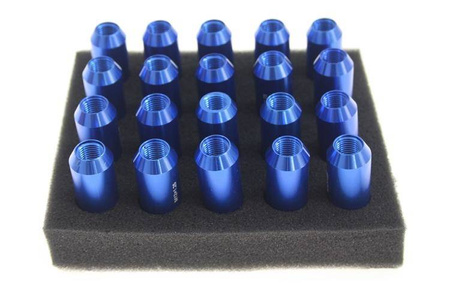 Wheel lug nuts JBR 60mm M12 x1,25 Blue