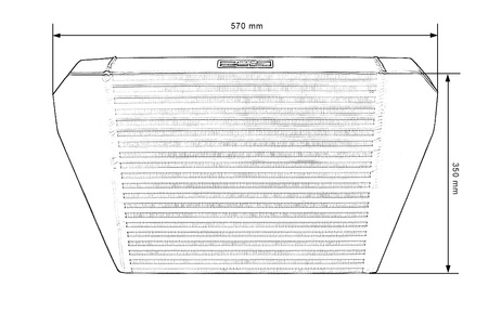 Intercooler TurboWorks 400x350x76 tylny Czarny