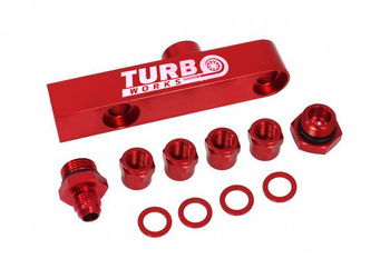 Fuel Pump Manifold 2in1 Red