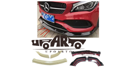 Diffuser Mercedes-Benz CLA C117, X117 Facelift Front Bumper Gloss Black