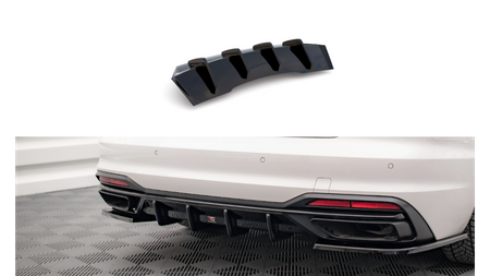 Diffuser Audi A4 B9 Facelift Rear Valance Gloss Black