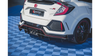 Diffuser Honda Civic X Type-R Rear Valance + Flaps Black-Red Racing Durability