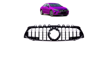 Grill Mercedes-Benz A V177 W177 GT Gloss Black Camera