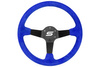 Kierownica SLIDE 350mm offset:90mm Zamsz Blue
