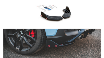 Splitter Hyundai I30 III N Tył Boczne v.7 + Flaps Gloss Black