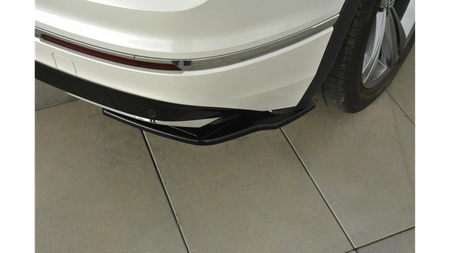 Splitter Volkswagen Tiguan II R-Line Tył Boczne Gloss Black