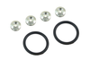 Bumper Trunk Fasteners Quick Release Silver