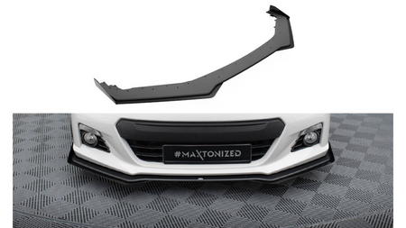 Splitter Subaru BRZ Mk1 Front Street Pro Black-Red + Gloss Flaps