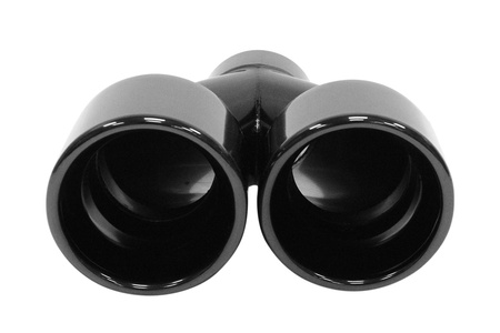 Exhaust Tip 89mmx2 enter 63mm Black Chrome Right