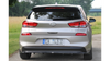 Splitter Hyundai i30 III Rear Central with Diffuser Gloss Black