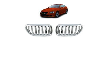 Grill BMW 6 E63 E64 pojedyncze żeberka Chrome