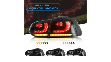 Lights Volkswagen Golf VI Rear Dynamic LED Smoke