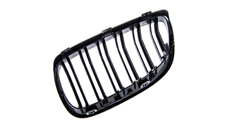 Grill BMW 3 E92 E93 podwójne żeberka Matt Black