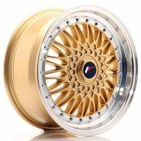 JR Wheels JR9 17x7,5 ET20 BLANK Gold w/Machined Lip