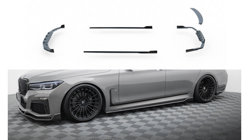 Zestaw Splitterów BMW 7 G11 M-Pack Facelift Carbon