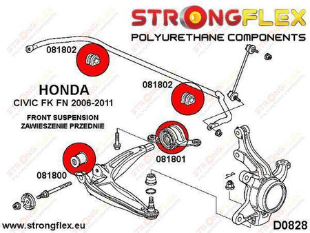 Front anti roll bar bush