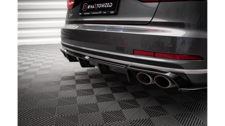 Diffuser Audi S8 D5 Rear Valance Gloss Black