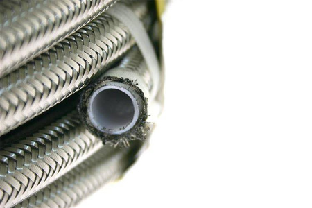 Przewód AN10 14mm teflonowy PTFE w oplocie stalowym 