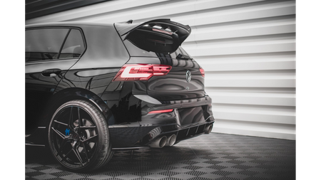 Splitter Volkswagen Golf 8 R Rear Central Gloss Black