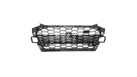 Grill Audi A4 B9 Facelift Silver & Black Camera