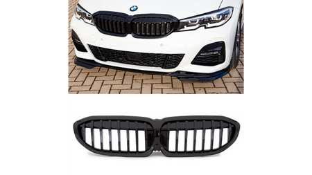 Grill BMW 3 G20 G21 pojedyncze żeberka Gloss Black