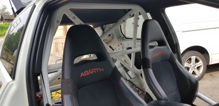 Bolt-in Half Roll Cage Fiat Grande Punto Abarth Red