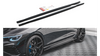 Diffuser Volkswagen Golf 8 R Side Skirts v.1 Gloss Black