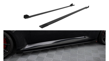 Dokładka BMW 2 G87 M-Pack Progi Street Pro v.1 Black + Gloss Flaps