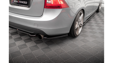 Splitter Volvo S60 II R-Design Rear Side Gloss Black