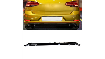 Diffuser Volkswagen Golf 7 Facelift Rear