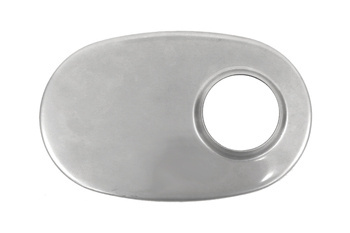 The muffler cap oval side exit 65mm 127x203mm