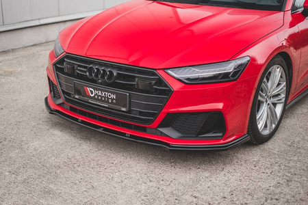Splitter Audi A7 C8 S-Line przód v.2 Gloss Black