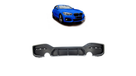 Diffuser BMW 1 F20 F21 Facelift Rear Matt Black