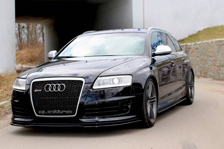 FRONT SPLITTER AUDI RS6 C6 - Gloss Black