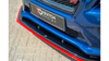 Splitter Subaru WRX STI Front v.4 Gloss Black + Red