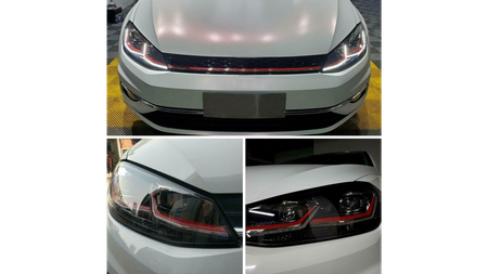 Lights Volkswagen Golf 7 Front Red