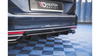 Splitter Volkswagen Passat B8 Rear Central with Diffuser Gloss Black
