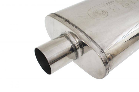 Central Chambered Muffler 51mm TurboWorks 304SS 355mm