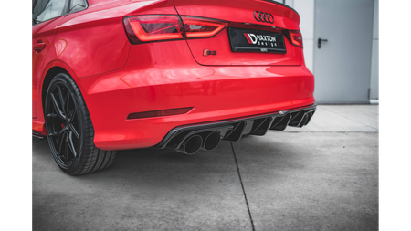 Diffuser Audi S3 8V Rear Valance Gloss Black