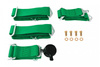 Racing seat belts 4p 2" Green - Quick