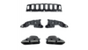 Diffuser Mercedes-Benz C C205 A205 Cabrio Rear with Pipes black