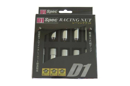 Forged wheel lug nuts D1Spec HEX Alu M12x1,5 silver